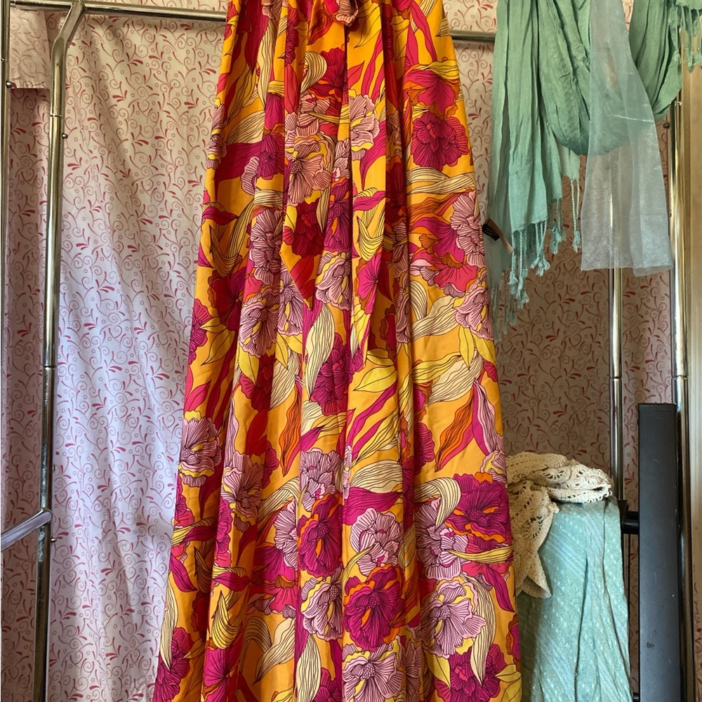 Vibrant Floral Maxi Skirt